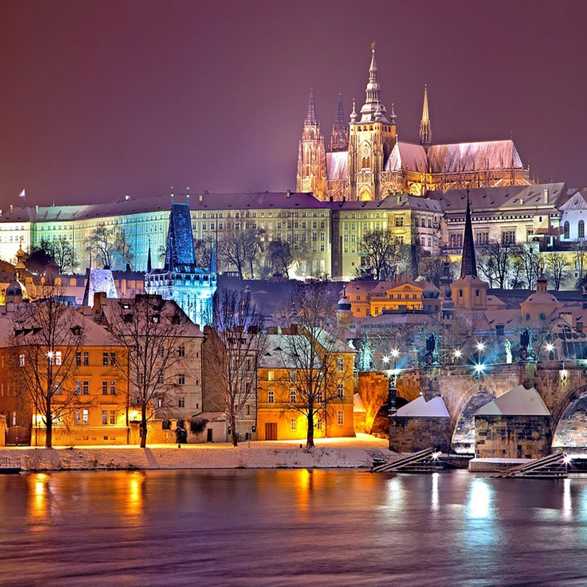 Tschechien Prag im Winter
